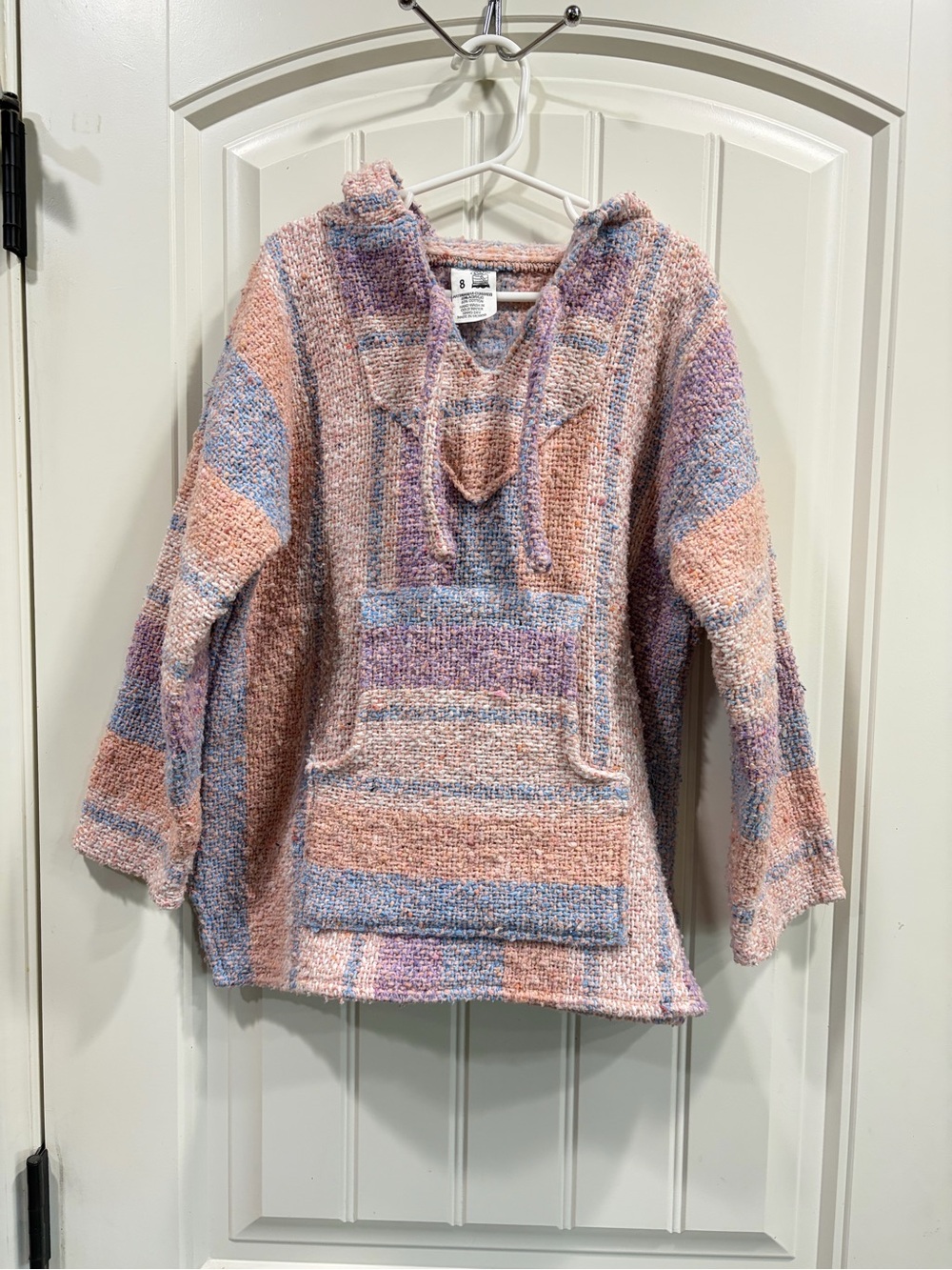 Kids size 8 Artesanias Cuamatzi Baja hoodie made in Mexico